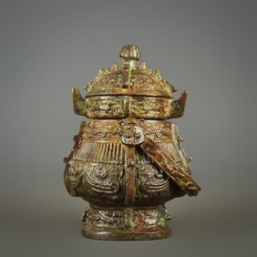 An Exquisite Bronze Phoenix Pattern Ewer