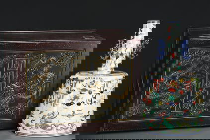 A Huge Wucai Phoenix Pattern Double-Ears Chime