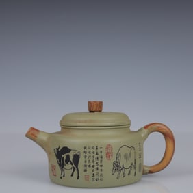 An Exquisite Purple Sands Animal Teapot