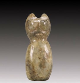 An Archaic Hongshan Culture Greenish Jade Animal Pendant