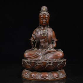 A Rare Bronze Statue of Avalokitesvara