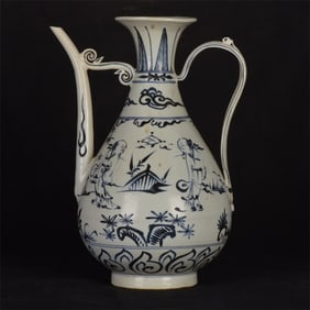 An Exquisite Blue and White Figure and Story Pattern Pot?