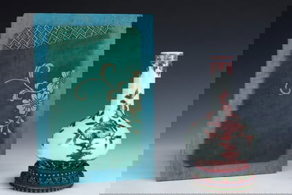 An Exquisite Underglaze-Red Flower and Fruit Pattern Vase