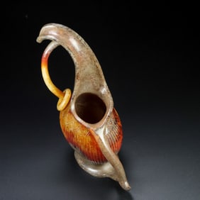 An Exquisite White Jade Flagon