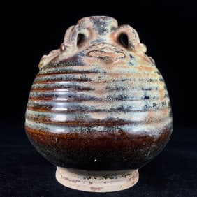 An Exquisite Purplish-Gold Glazed Jar