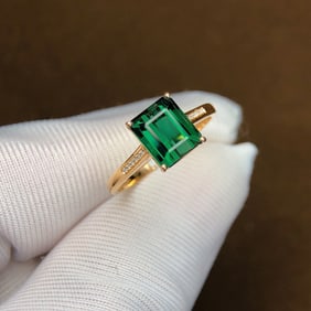 3.1Ctw Natural Tourmaline Ring