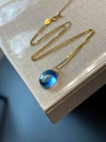 An Exquisite Aquamarine Necklace