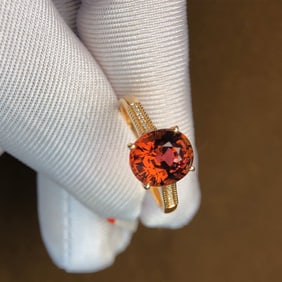 2.98Ctw Natural Tourmaline Ring