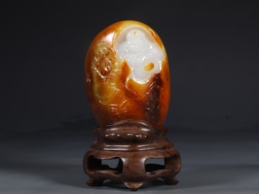 An Exquisite White Jade Statue of Maitreya Buddha Ornament