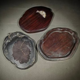 An Exquisite with poem Inkstone