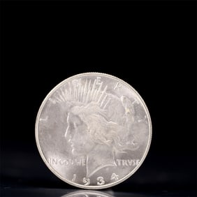 Liberty In God We Trust 1934 Sterling Silver One Dollar Coin