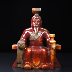 An Exquisite White Jade Figure Ornament