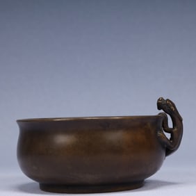 An Exquisite Bronze Chi-Dragon Censer