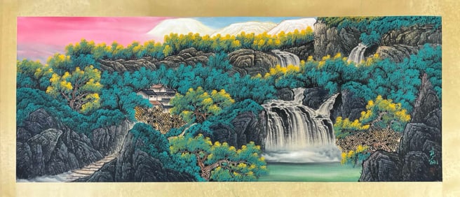 An Fabulous Chinese Ink Landscape By Paper