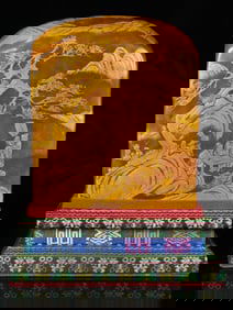 An Exquisite Tianhuang Stone Landscape and Figure Pattern Seal Ornament