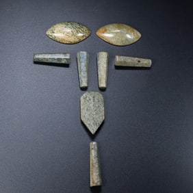 A Set of Fine White Jade Ornament