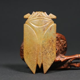 An Exquisite White Jade Cicada Ornament