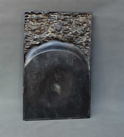 An Exquisite Dragon Pattern with poem Inkstone