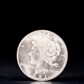 Liberty In God We Trust 1921 Sterling Silver One Dollar Coin