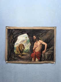 A Chinese Oil Character and Story Painting