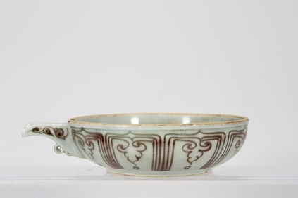 An Exquisite Underglaze-Red Flower Pattern Bowl