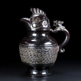 An Exquisite White Jade Ewer