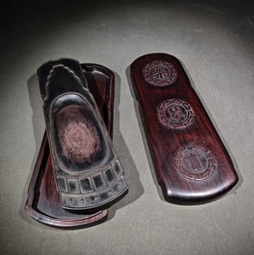 An Exquisite with poem Inkstone