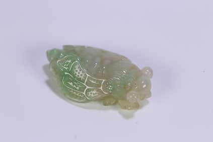 An Exquisite Jadeite Cicada Ornament