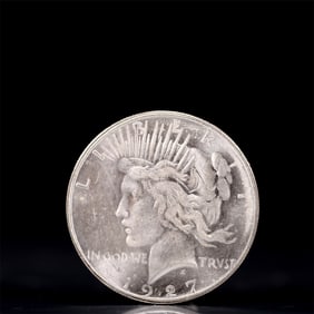 Liberty In God We Trust 1927 Sterling Silver One Dollar Coin