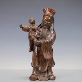 A Exquisite Eaglewood Figures Ornament