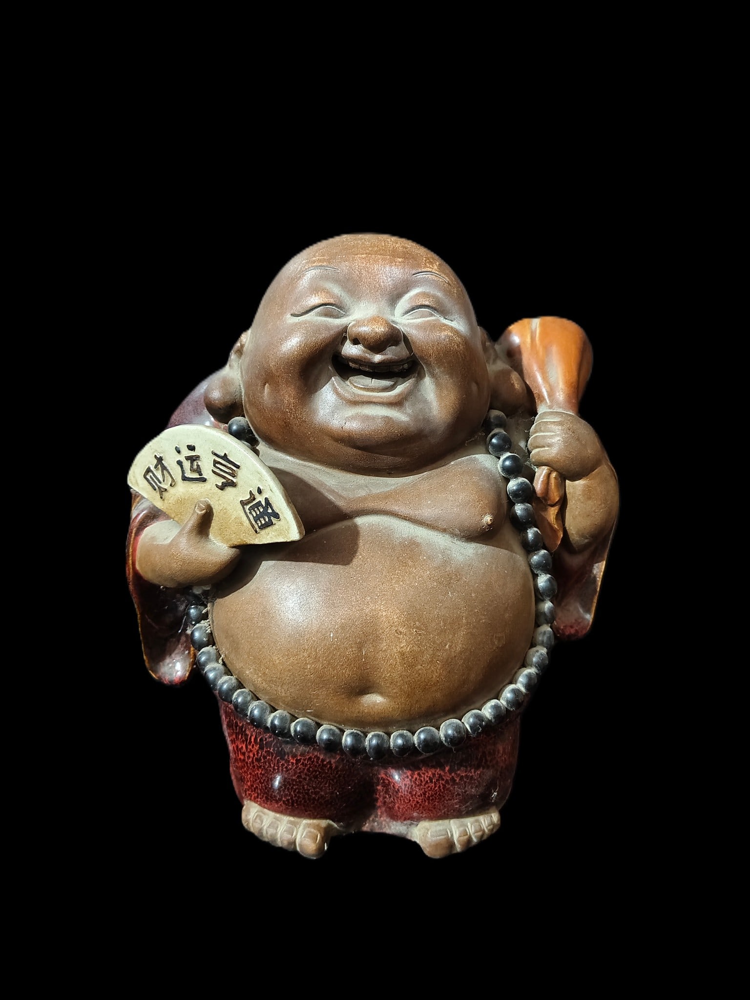 An Exquisite Shiwan yao Statue of Maitreya Buddha (1 of 8)