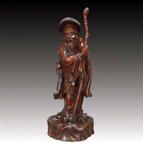 An Exquisite Boxwood Figure Ornament