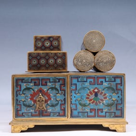 A Set of Fine Cloisonne Ornament
