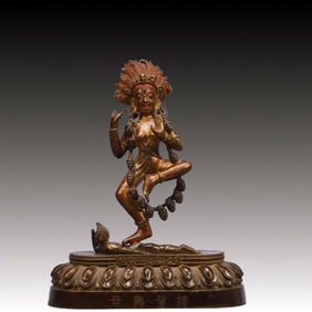 A Solemn A Rare Statue of Chakrasamvara