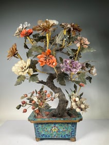 An Exquisite Cloisonne Bonsai