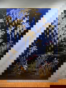 An Exquisite Kesi Flower and Bird Pattern Ornament