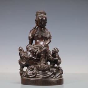 A Exquisite Eaglewood Statue of Avalokitesvara Ornament