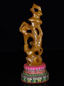 An Exquisite Tianhuang Stone Landscape and Figure Pattern Seal Ornament