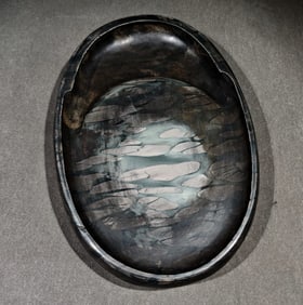 An Exquisite with poem Inkstone