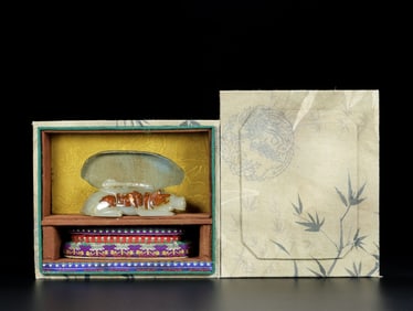 An Exquisite White Jade Bear Ornament