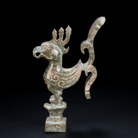 An Exquisite White Jade Phoenix Ornament