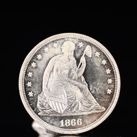 USA One Dollar 1866 Coin