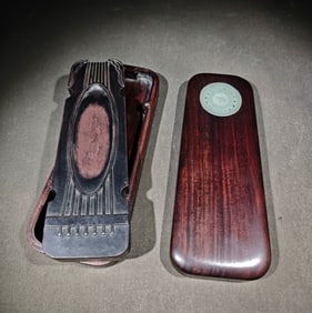 An Exquisite with poem Inkstone