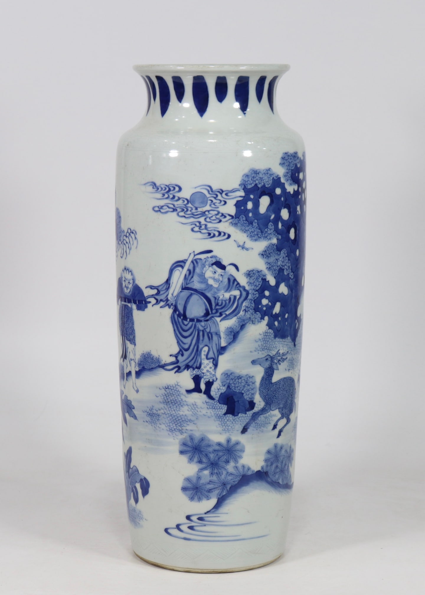 An Exquisite Blue and White Character and Story Pattern Vase (1 of 9)