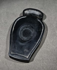 An Exquisite with poem Inkstone