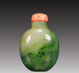 A Precious Jadeite Snuff Bottle