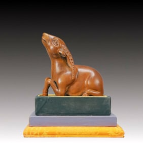 An Exquisite Boxwood Sheep Seal