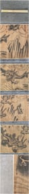 A Chinese Hand Scroll Ink Painting of Dragon on Paper,Gu Kaizhi