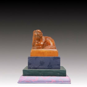 An Exquisite Boxwood Lion Seal