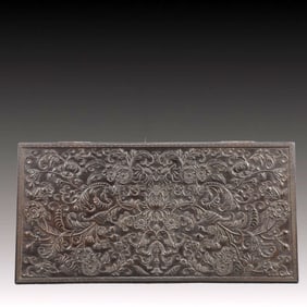 A Huge Zitanwood Lotus Pattern Box